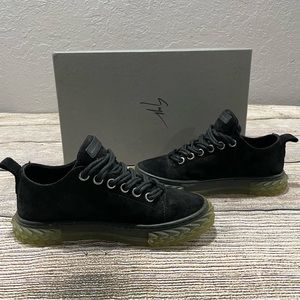 Giuseppe Zanotti Blabber SC Donna Velour Sneaker Black Sz 36 (6 US)